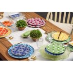 Porland Morocco 18 Parça 6 Kişilik Yuvarlak Çok Renkli Desenli Porselen Yemek Takımı - Görsel 3