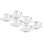 Jumbo Valetta Platin 12 Parça 6 Kişilik Fincan Takımı