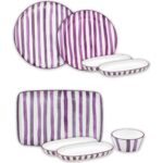 The Mia Joy Kahvaltı Takımı 6 Kişilik 18 Parça Mor 1802