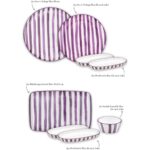 The Mia Joy Kahvaltı Takımı 6 Kişilik 18 Parça Mor 1802 - Görsel 2