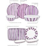 The Mia Joy Yemek Takımı 6 Kişilik 31 Parça Mor 3101 - Görsel 2