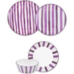 The Mia Joy Yemek Takımı 6 Kişilik 24 Parça Mor 2401