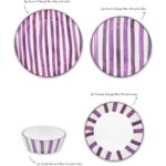 The Mia Joy Yemek Takımı 6 Kişilik 24 Parça Mor 2401 - Görsel 2