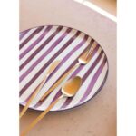 The Mia Joy Yemek Takımı 6 Kişilik 24 Parça Mor 2401 - Görsel 4