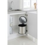 Sas Haus Banyo, Mutfak Dolabı Içi 11 Litre Metal Çöp Kovası – Krom, Tüm Dolaplara Uyumlu Tezgah Altı Çöp Kovası, Banyo, Dolap Içi Çöp Kovası 11 Lt.