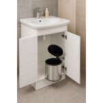 Sas Haus Banyo, Mutfak Dolabı Içi 11 Litre Metal Çöp Kovası – Krom, Tüm Dolaplara Uyumlu Tezgah Altı Çöp Kovası, Banyo, Dolap Içi Çöp Kovası 11 Lt. - Görsel 2