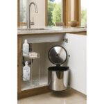 Sas Haus Banyo, Mutfak Dolabı Içi 11 Litre Metal Çöp Kovası – Krom, Tüm Dolaplara Uyumlu Tezgah Altı Çöp Kovası, Banyo, Dolap Içi Çöp Kovası 11 Lt. - Görsel 4