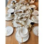 Rossev Yemek Takımı Modern Arbol 43 Parça 6 Kişilik