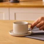 Karaca Massimo Çay Fincanı ve Tabağı Krem 195 ml - Görsel 2