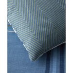 English Home Textured Grid Kolay Ütülenir Tek Kişilik Nevresim Takımı 160X220 cm Lacivert - Görsel 5