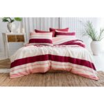 Zadetex Modern Çizgili Nevresim Takımı Çift Kişilik Çarşafı Lastikli - Görsel 3