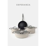 Gigilli Esperanza 7 Parça Tencere Seti Krem - Görsel 3