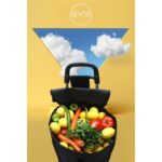 Eve Tekstil Lüks Pazar Arabası Ses Yapmaz Tekerlekli, Su Geçirmez Çantalı - Görsel 4