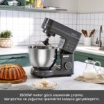 Karaca Maestrochef Stella Stand Mikser Space Gray 1500W - Görsel 5