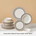Karaca Elegance Bone Globe 24 Parça 6 Kişilik Yemek Takımı - Görsel 4