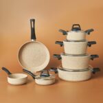 Karaca Biogranit Vincent 12 Parça 26 cm Granit Kaplama  Derin Tencere Seti