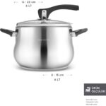 Karaca Retro Paslanmaz Çelik İndüksiyon Tabanlı Düdüklü Tencere 6 Lt - Görsel 2