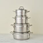 Karaca Belen Indüksiyon Tabanlı 8 Parça Çelik Tencere Seti