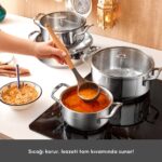 Karaca Alaz 8 Parça Çelik Tencere Seti - Görsel 3