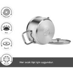 Karaca Alaz 8 Parça Çelik Tencere Seti - Görsel 4