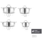 Karaca Arena 8 Parça Indüksiyon Tabanlı Çelik Tencere Seti - Görsel 2