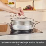 Karaca Arena 8 Parça Indüksiyon Tabanlı Çelik Tencere Seti - Görsel 5