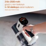 Sinbo Bldc Motorlu Dikey Kablosuz Şarjlı LED Aydınlatmalı SÜPÜRGE 250 Watt SVC-8620 - Görsel 5