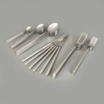 Arow Halkiş 36 Parça Çatal Kaşık Bıçak Seti - Inox - Görsel 3