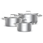 Karaca Montreal Indüksiyon Tabanlı 6 Parça Çelik Midi Set