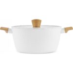 Karaca x Refika Swiss Crystal Purelıne Indüksiyon Tabanlı Servis Gereçli 12 Parça Tencere Seti Almond Cream - Görsel 2