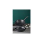 Falez Black Line Granit Kaplama Derin Tava 30 cm Tek Parça Siyah Renkli - Görsel 3