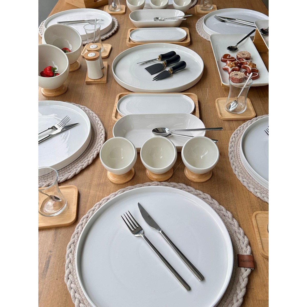 110001203769461.jpg Rossev Kahvaltı Takımı Pure Bambu 73 Parça 6 Kişilik - Görsel 1