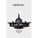 Gigilli Cristel 7 Parça Tencere Seti Siyah - Görsel 2