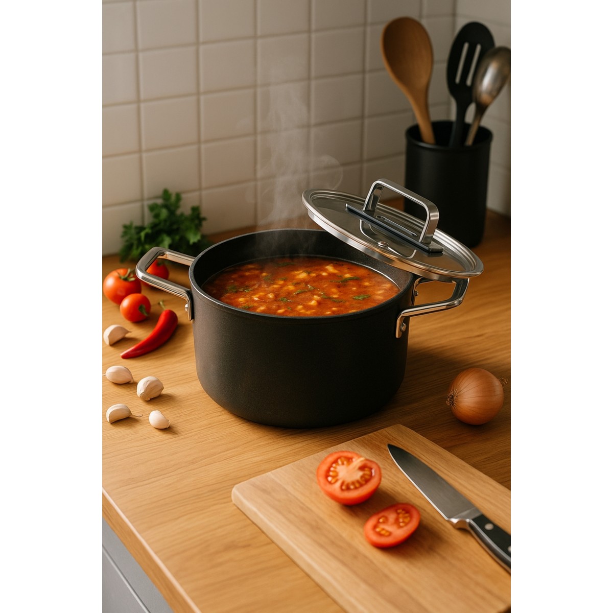 110001205603028-1.jpg Gigilli Fin Derin Tencere 24 cm - Görsel 1