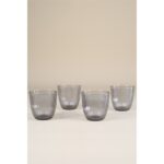 Rakle Splendid 4'lü Su Bardağı Seti Füme 290 cc - Görsel 3