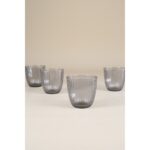 Rakle Splendid 4'lü Su Bardağı Seti Füme 290 cc - Görsel 4