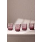 Rakle Vega 4'lü Su Bardağı Seti Bordo 300 cc - Görsel 2