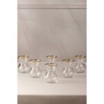 Rakle Astoria Gold 6'lı Çay Bardağı Seti 140 cc - Görsel 3