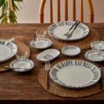 Bella Maison Book Lovers Porselen 6'lı Çay Bardağı Seti Siyah - Görsel 2