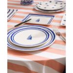 Madame Coco Marine 6 Kişilik 15 Parça Sunum Yemek Takımı - Mavi/beyaz - Görsel 2