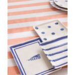 Madame Coco Marine 6 Kişilik 15 Parça Sunum Yemek Takımı - Mavi/beyaz - Görsel 4