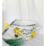 Olive Set Emaye Tencere 2750 ml 20 cm Çap Süt Yoğurt Çorba Tenceresi - Görsel 2