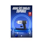 Vakumlu Araç Içi Süpürge Taşınabilir Pratik Şarjlı Temizlenebilir - Görsel 2