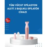 3 Başlıklı Taşınabilir Yüz ve Vücut Tüy Alma Makinesi