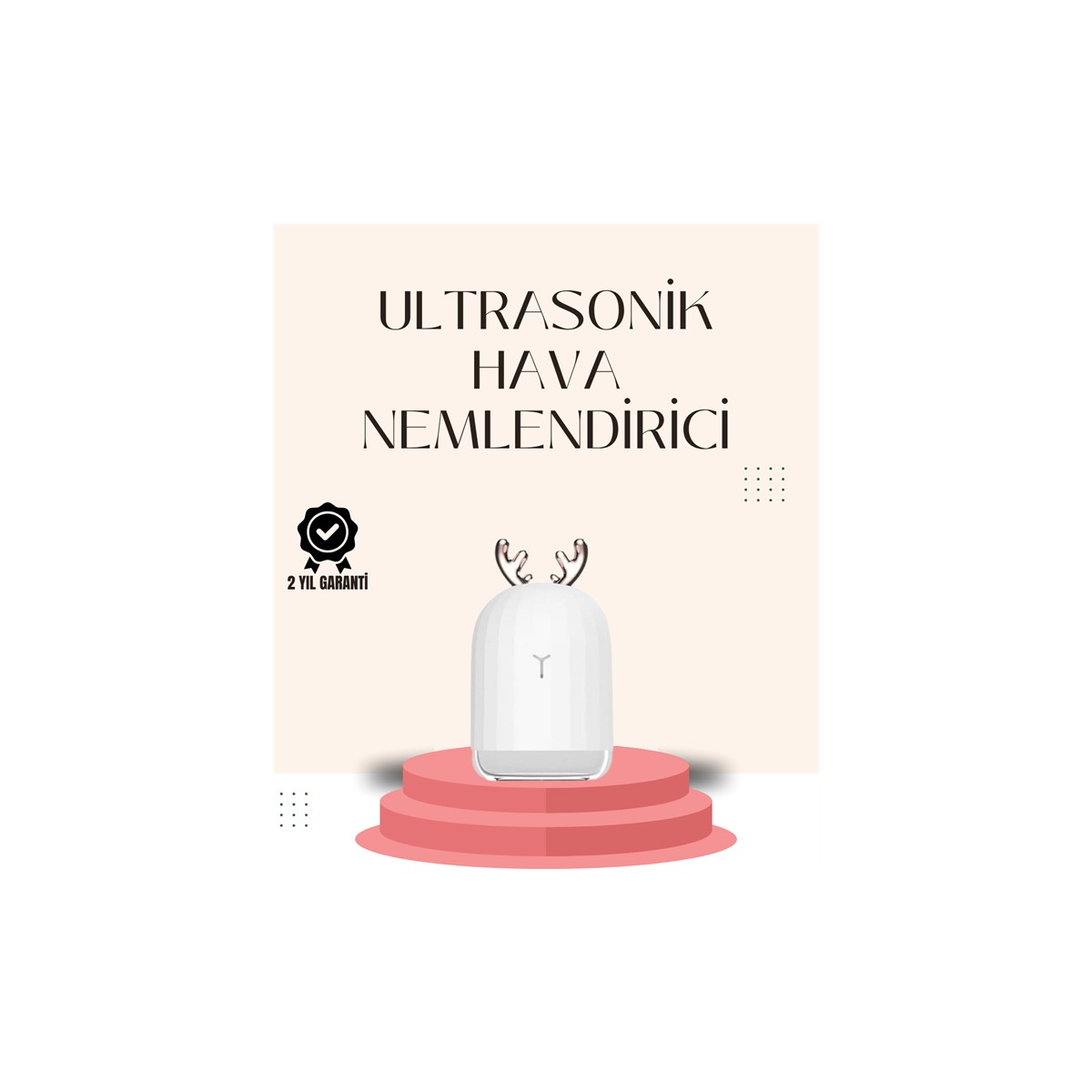 110001207100650.jpg USB Şarjlı Mini USB Nemlendirici LED Işıklı Masaüstü Cihaz - Görsel 1