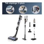 Philips Tek Süpürge 3 Işlem, Otomatik Temizlik, LED Işıklı Başlık (XW9463/11)AQUA Trio 9000 Serisi Islak&kuru Dikey Süpürge,