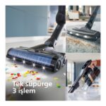 Philips Tek Süpürge 3 Işlem, Otomatik Temizlik, LED Işıklı Başlık (XW9463/11)AQUA Trio 9000 Serisi Islak&kuru Dikey Süpürge, - Görsel 3