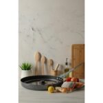 Kılıç 38 cm Kapaklı Tava - Yufka Börek Balık Kızartma Bazlama - Ekstra Büyük - Görsel 5