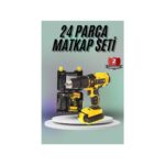 Cansa Matkap Seti 24 Parça Çift Bataryalı Darbeli LED Işıklı Vidalama - Görsel 2