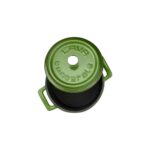 Metal Döküm Mini Tencere, 10 Cm, 0.35 L Hacim, Yeşil - Görsel 3